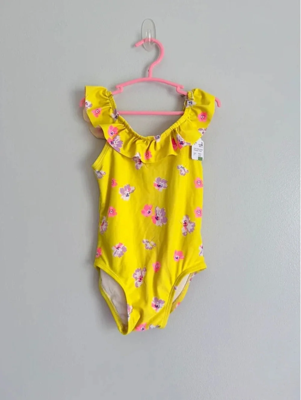 Old Navy Girls Floral Ruffle One Piece Swimsuit – 2T